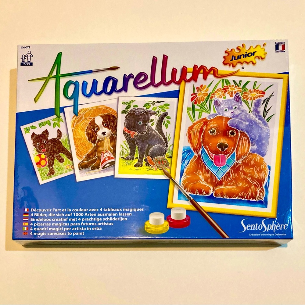 🎉HP🎉 NEW Sentosphere Aquarellum Junior Dogs Art Painting Set